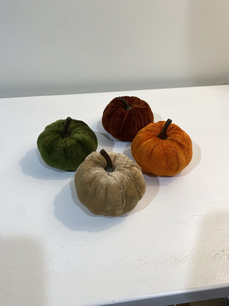 Medium Velvet Pumpkins