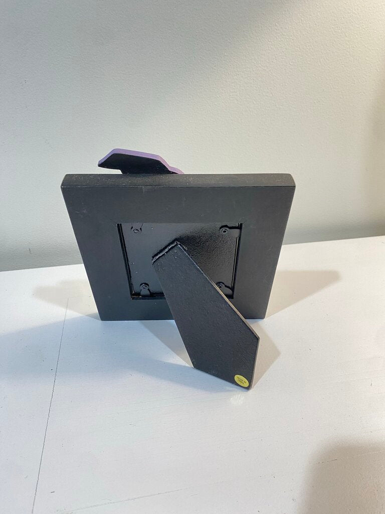 black and purple witch hat picture frame