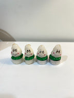 set of 4 80's ghosts candles