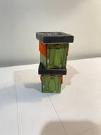 set of 2 monster candle holders