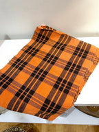 set of 4 plaid halloween placemats