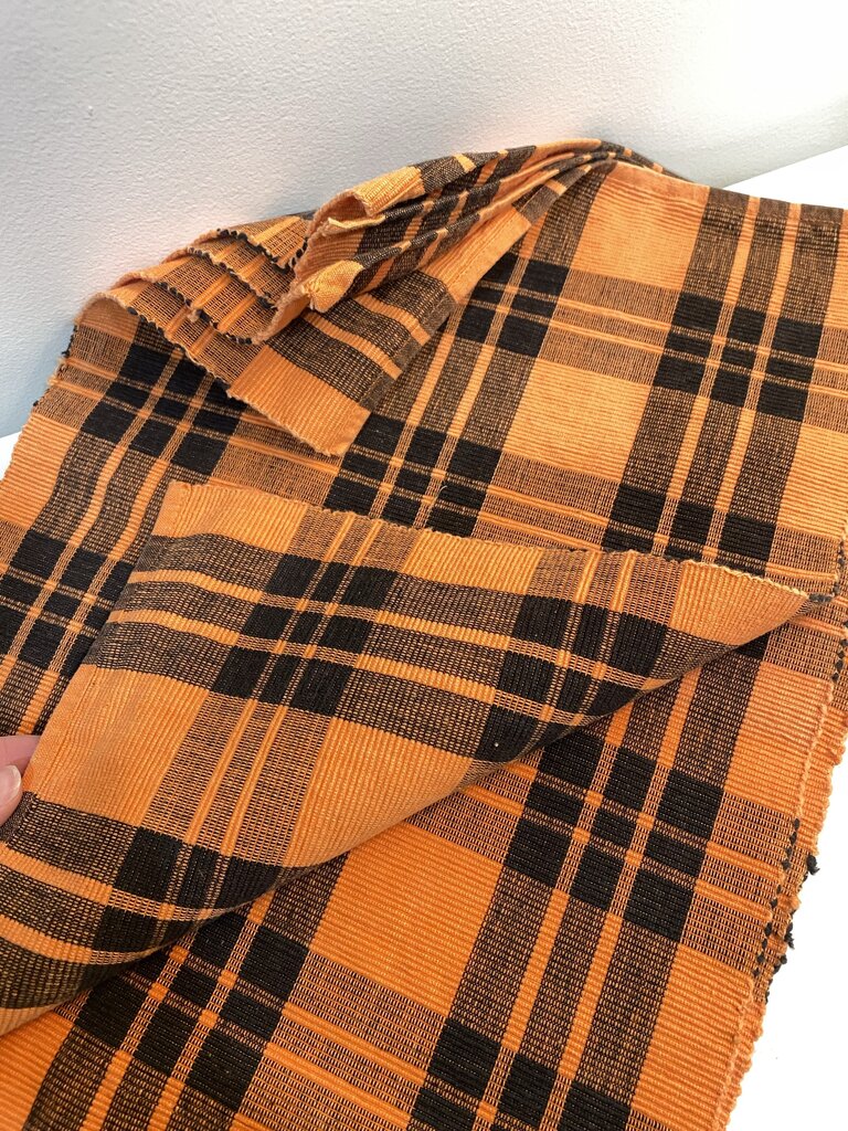 set of 4 plaid halloween placemats