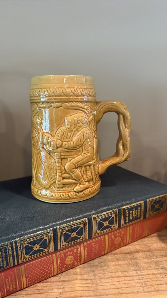 Gold Ceramic Beer Stein
