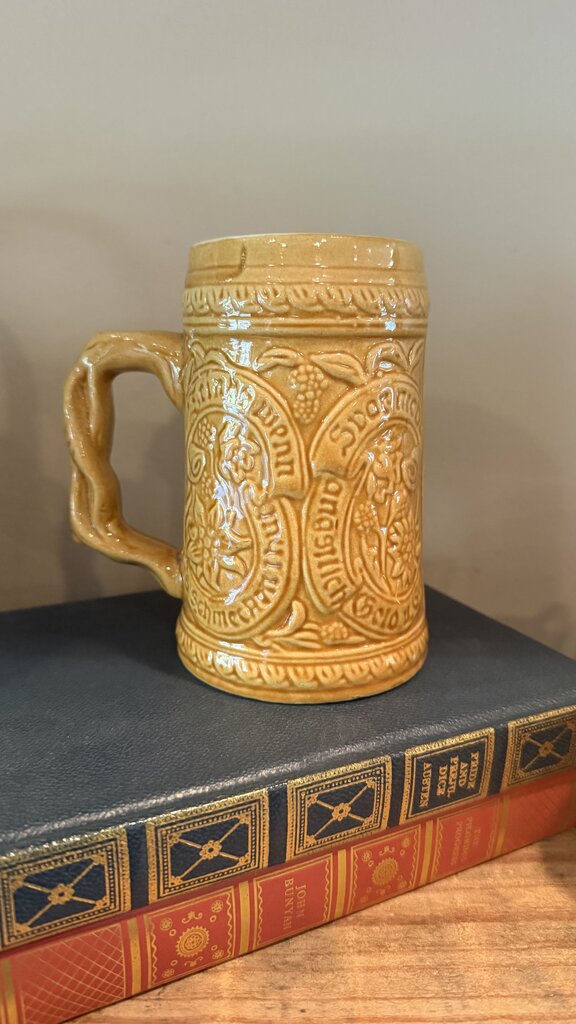 Gold Ceramic Beer Stein