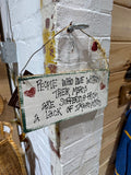 Hanging Imagination Handwritten Sign