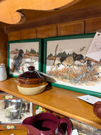 Set of 2 3D Hunting Dog Wood Frames