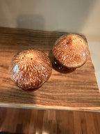 Ceramic Mushroom Salt Pepper Shaker Set