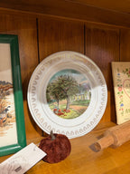 Autumn Scenery Currier & Ives Plate